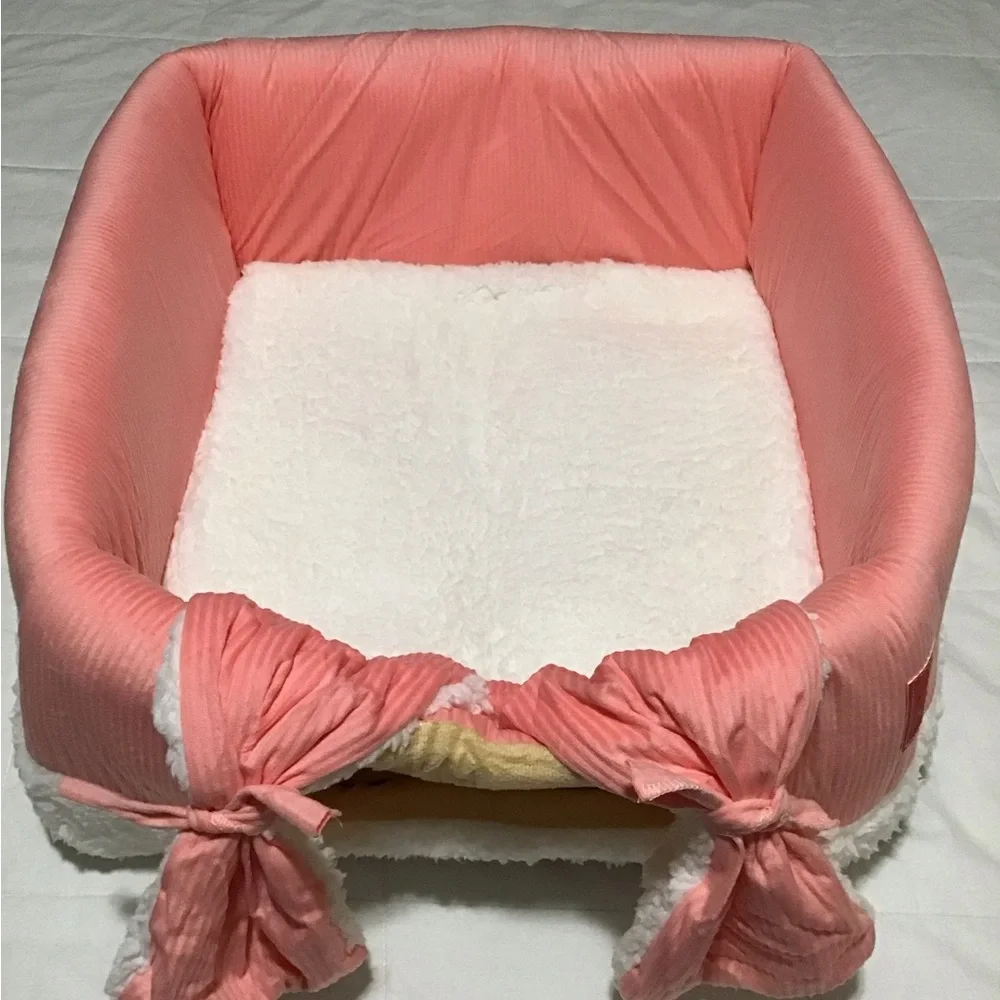 Cat Bed with Curtains, Cat Hideout, Cat Cave, Foldable Cat Bed, Size L